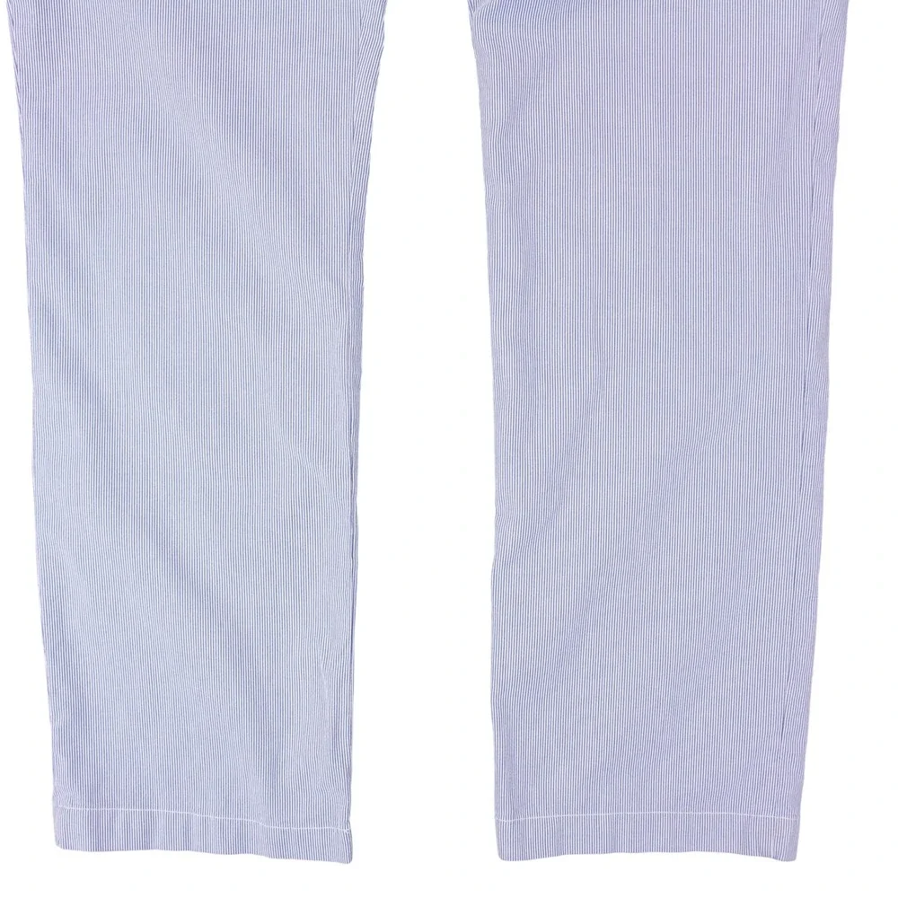 Polo Ralph Lauren Mens 36x34 Blue White Seersucker Stripe Classic Fit Pants
